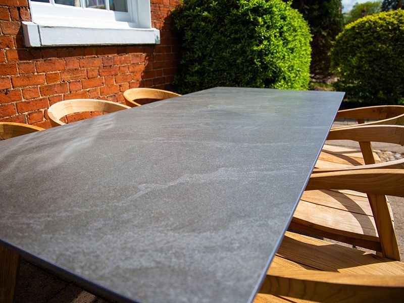 Bari 6 Chair Dining Set-Garden Furniture Centre-HighRange,Reclaimed Furniture,Bari,Teak,Tables,Dining Set,Outdoor Furniture,Teak Garden Furniture,Outdoor Dining,The Bari Outdoor Kitchen Range-{collection_title}