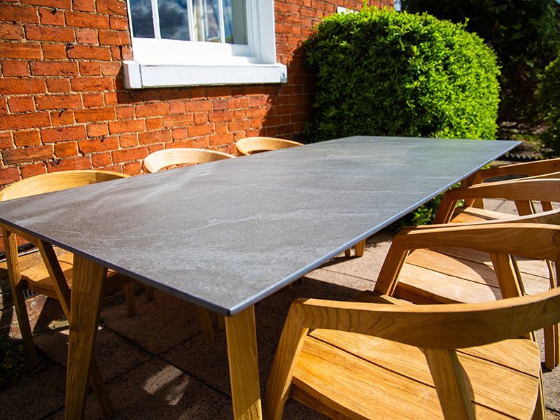 Bari 6 Chair Dining Set-Garden Furniture Centre-HighRange,Reclaimed Furniture,Bari,Teak,Tables,Dining Set,Outdoor Furniture,Teak Garden Furniture,Outdoor Dining,The Bari Outdoor Kitchen Range-{collection_title}