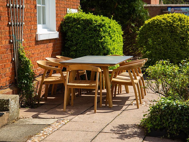 Bari 8 Chair Dining Set-Garden Furniture Centre-HighRange,Reclaimed Furniture,Bari,Teak,Tables,Dining Set,Outdoor Furniture,Teak Garden Furniture,Outdoor Dining,The Bari Outdoor Kitchen Range-{collection_title}