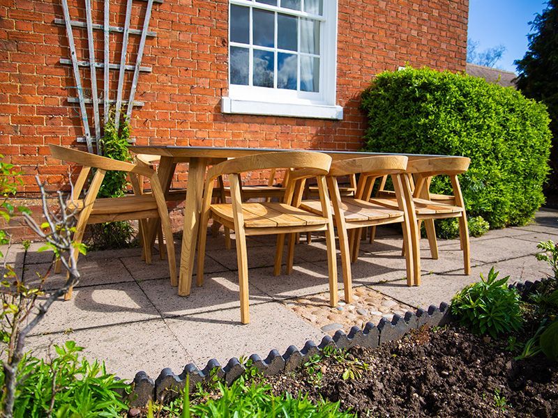 Bari 8 Chair Dining Set-Garden Furniture Centre-HighRange,Reclaimed Furniture,Bari,Teak,Tables,Dining Set,Outdoor Furniture,Teak Garden Furniture,Outdoor Dining,The Bari Outdoor Kitchen Range-{collection_title}