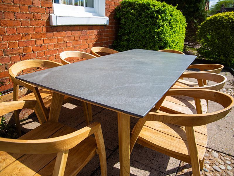 Bari 8 Chair Dining Set-Garden Furniture Centre-HighRange,Reclaimed Furniture,Bari,Teak,Tables,Dining Set,Outdoor Furniture,Teak Garden Furniture,Outdoor Dining,The Bari Outdoor Kitchen Range-{collection_title}