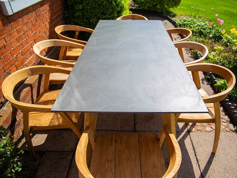 Bari 8 Chair Dining Set-Garden Furniture Centre-HighRange,Reclaimed Furniture,Bari,Teak,Tables,Dining Set,Outdoor Furniture,Teak Garden Furniture,Outdoor Dining,The Bari Outdoor Kitchen Range-{collection_title}