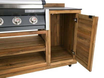 BBQ Cabinet Unit Trolley On Wheels | Bari