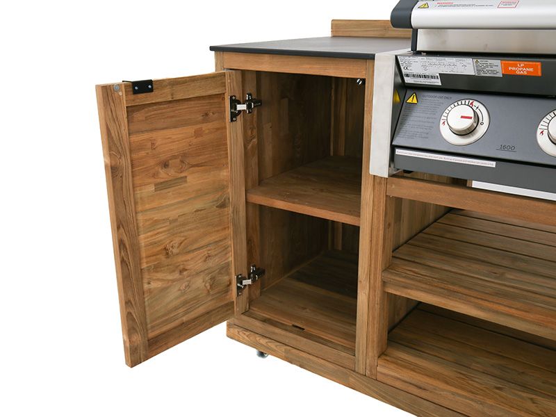BBQ Cabinet Unit Trolley On Wheels | Bari