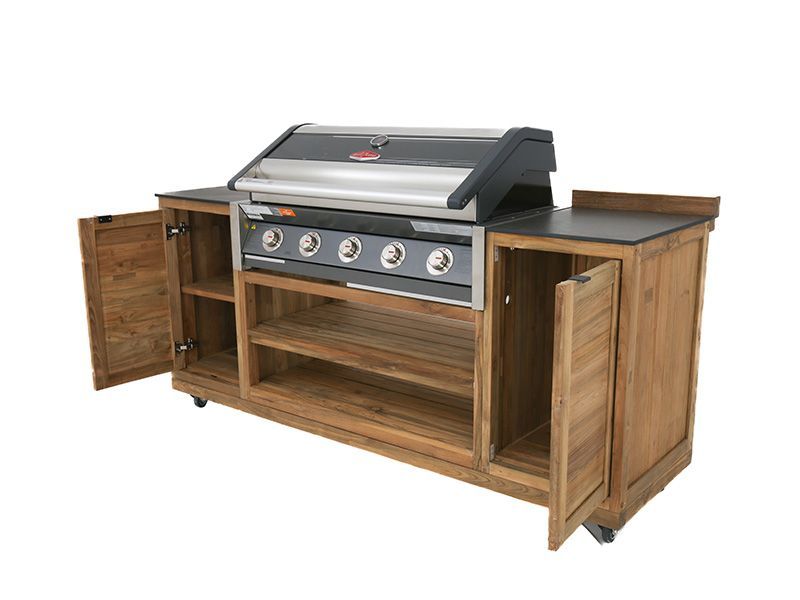 BBQ Cabinet Unit Trolley On Wheels | Bari
