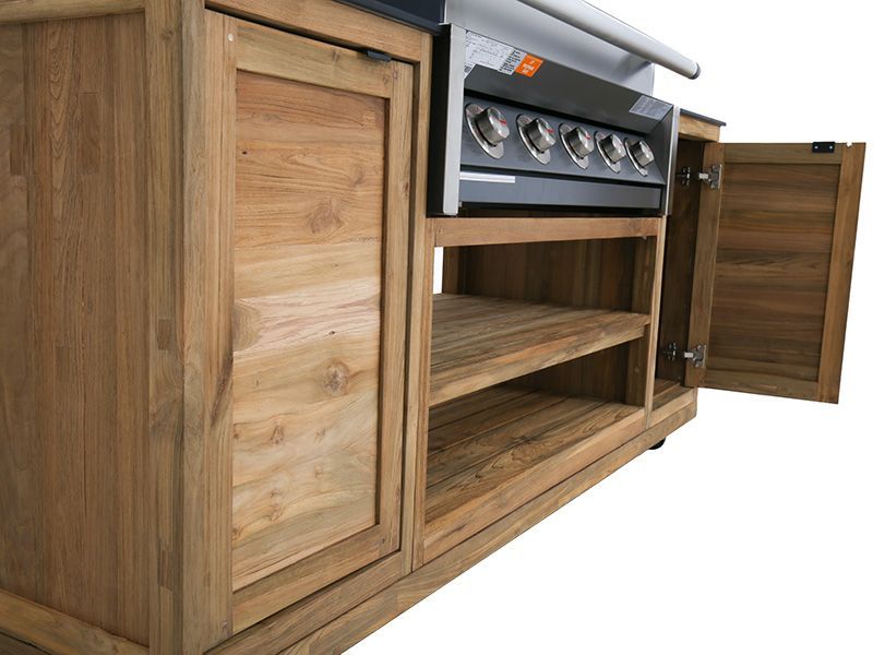 BBQ Cabinet Unit Trolley On Wheels | Bari