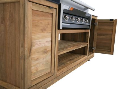 BBQ Cabinet Unit Trolley On Wheels | Bari