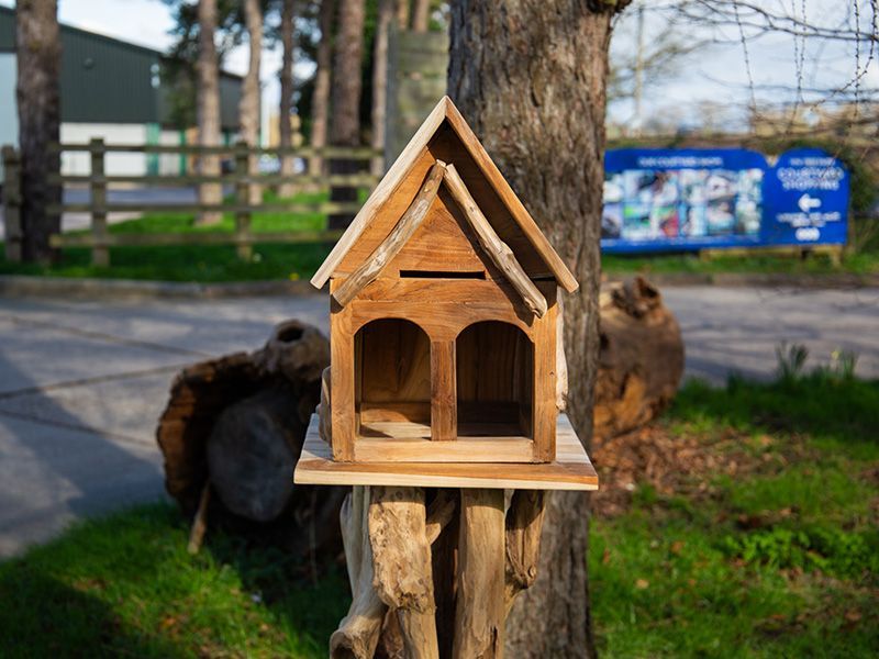 Teak Bird House | Medium-Garden Furniture Centre-LowRange,Teak,Accessories,Birdhouses & Bird Boxes,Pets & Wildlife-{collection_title}