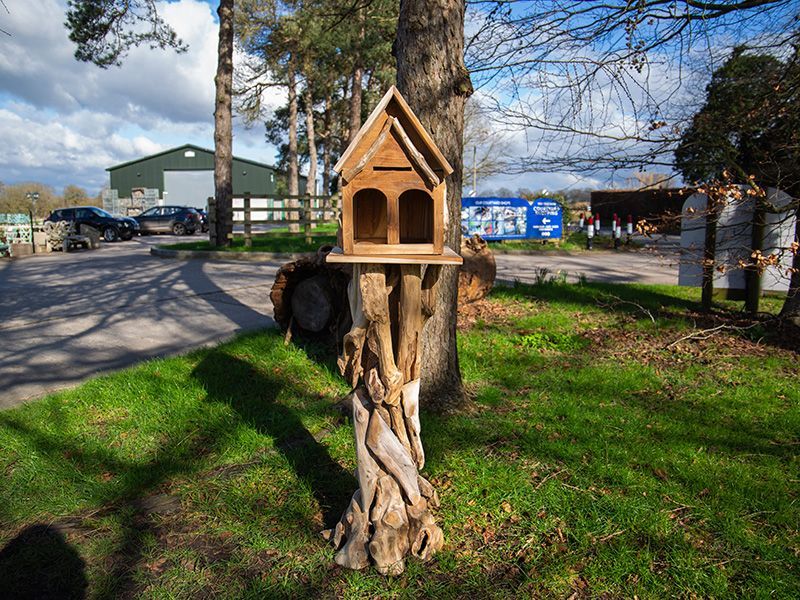 Teak Bird House | Medium-Garden Furniture Centre-LowRange,Teak,Accessories,Birdhouses & Bird Boxes,Pets & Wildlife-{collection_title}