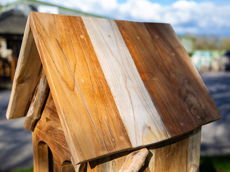 Teak Bird House | Medium