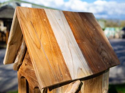 Teak Bird House | Medium