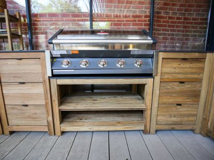 BBQ Table Outdoor Kitchen Unit | Bari 