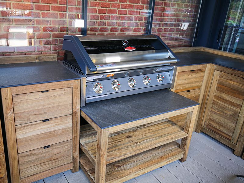 BBQ Table Outdoor Kitchen Unit | Bari 