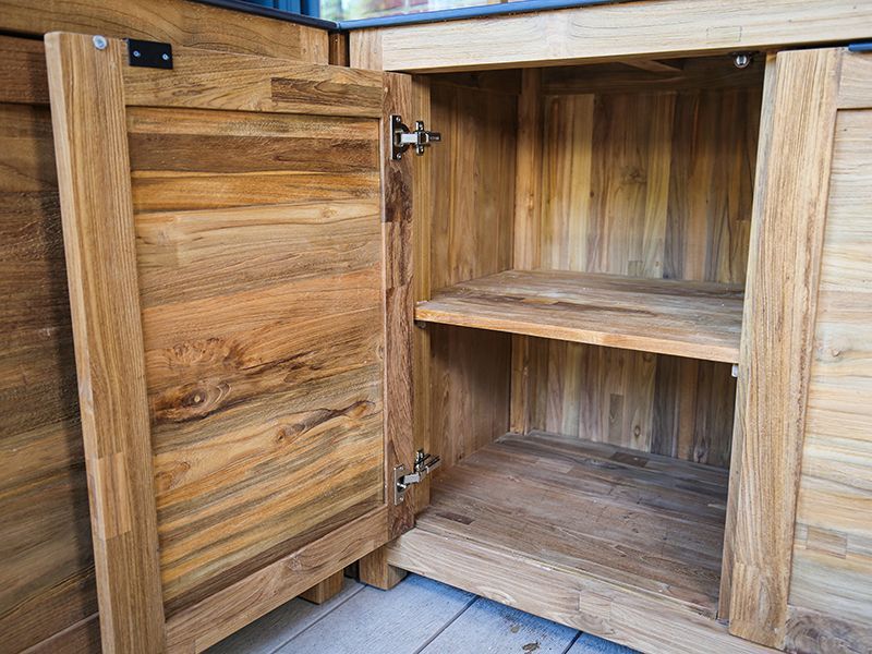 Bari Kitchen Double Door Unit-Garden Furniture Centre-HighRange,Reclaimed Furniture,Showroom exdis,Bari,Modular Furniture,Outdoor Furniture,Teak Garden Furniture,Outdoor Kitchens,The Bari Outdoor Kitchen Range,Teak,Outdoor Kitchen-{collection_title}