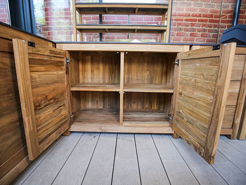 Bari Teak Outdoor Kitchen Set 5