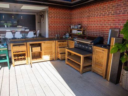 Bari Teak Outdoor Kitchen Set 1