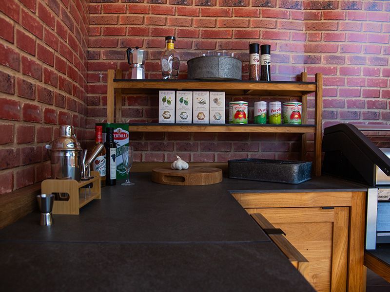 Bari Teak Outdoor Kitchen Set 1-Garden Furniture Centre-HighRange,Reclaimed Furniture,Kitchen Set,Bari,Outdoor Furniture,Outdoor Kitchens,The Bari Outdoor Kitchen Range-{collection_title}