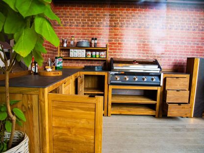 Bari Teak Outdoor Kitchen Set 2