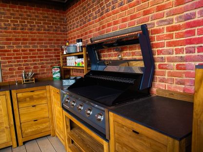 Bari Teak Outdoor Kitchen Set 2