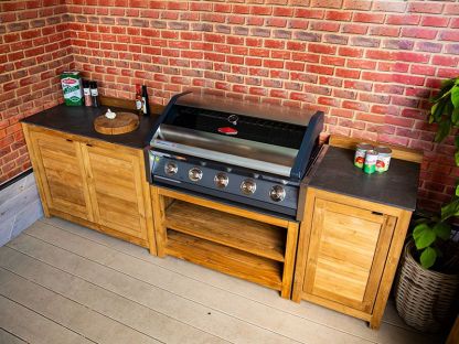 Bari Teak Outdoor Kitchen Set 3