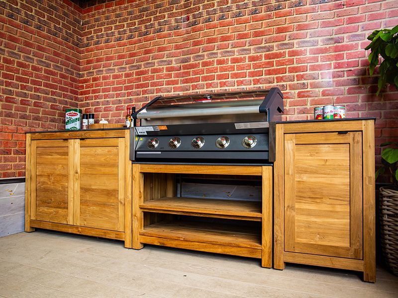 Bari Teak Outdoor Kitchen Set 3-Garden Furniture Centre-HighRange,Reclaimed Furniture,Kitchen Set,Showroom exdis,Bari,Outdoor Furniture,Outdoor Kitchens,The Bari Outdoor Kitchen Range-{collection_title}
