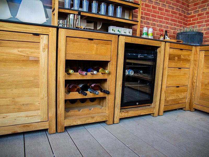 Bari Teak Outdoor Kitchen Set 4-Garden Furniture Centre-HighRange,Reclaimed Furniture,Kitchen Set,Showroom exdis,Bari,Outdoor Furniture,Outdoor Kitchens,The Bari Outdoor Kitchen Range-{collection_title}