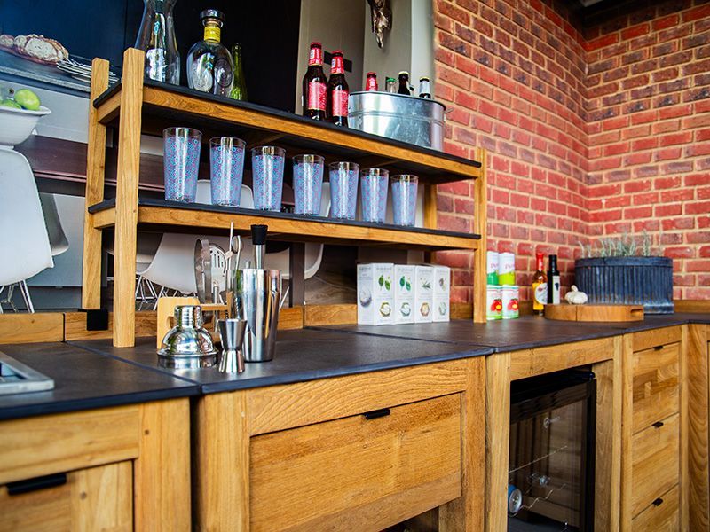 Bari Teak Outdoor Kitchen Set 4-Garden Furniture Centre-HighRange,Reclaimed Furniture,Kitchen Set,Showroom exdis,Bari,Outdoor Furniture,Outdoor Kitchens,The Bari Outdoor Kitchen Range-{collection_title}