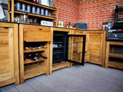 Bari Teak Outdoor Kitchen Set 4