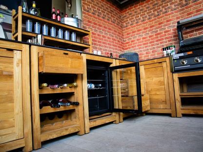 Bari Teak Outdoor Kitchen Set 4
