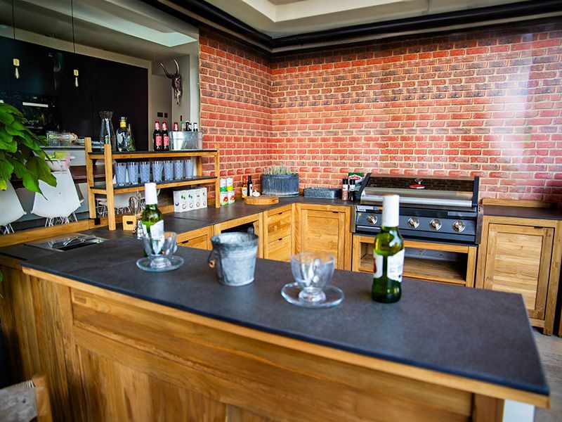 Bari Teak Outdoor Kitchen Set 4-Garden Furniture Centre-HighRange,Reclaimed Furniture,Kitchen Set,Showroom exdis,Bari,Outdoor Furniture,Outdoor Kitchens,The Bari Outdoor Kitchen Range-{collection_title}