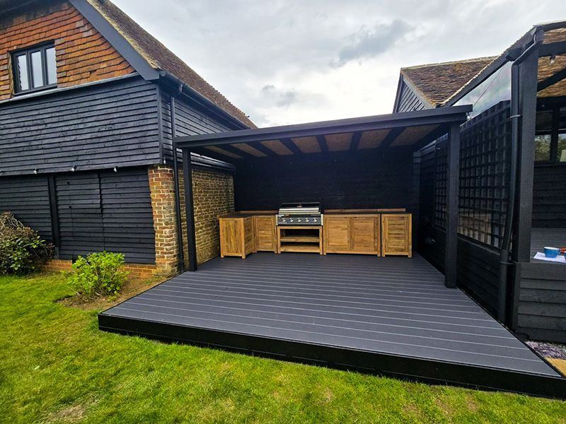 Beefeater 5 Burner BBQ With Corner Unit Set | Bari-Garden Furniture Centre-HighRange,Reclaimed Furniture,Bari,Kitchen Set,Outdoor Furniture,Outdoor Kitchens,The Bari Outdoor Kitchen Range,Outdoor Kitchen-{collection_title}