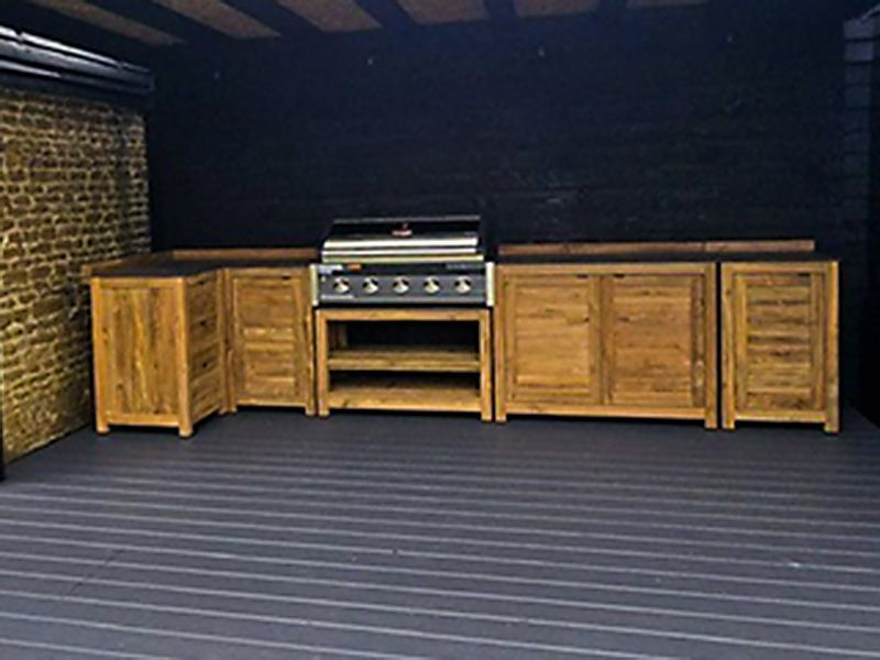 Beefeater 5 Burner BBQ With Corner Unit Set | Bari-Garden Furniture Centre-HighRange,Reclaimed Furniture,Bari,Kitchen Set,Outdoor Furniture,Outdoor Kitchens,The Bari Outdoor Kitchen Range,Outdoor Kitchen-{collection_title}