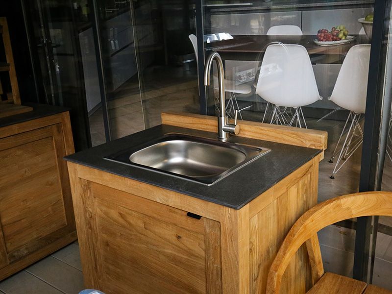 Bari Kitchen Sink Unit | Bari-Garden Furniture Centre-MidInstock,instock,MidRange,Reclaimed Furniture,Showroom exdis,Bari,Modular Furniture,Outdoor Furniture,Teak Garden Furniture,Outdoor Kitchens,The Bari Outdoor Kitchen Range,Teak,Outdoor Kitchen-{collection_title}