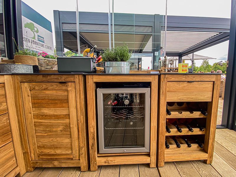 Bari Kitchen Fridge Unit | Bari -Garden Furniture Centre-MidInstock,instock,MidRange,Reclaimed Furniture,Showroom exdis,Bari,Modular Furniture,Outdoor Furniture,Teak Garden Furniture,Outdoor Kitchens,The Bari Outdoor Kitchen Range,Teak,Outdoor Kitchen-{collection_title}