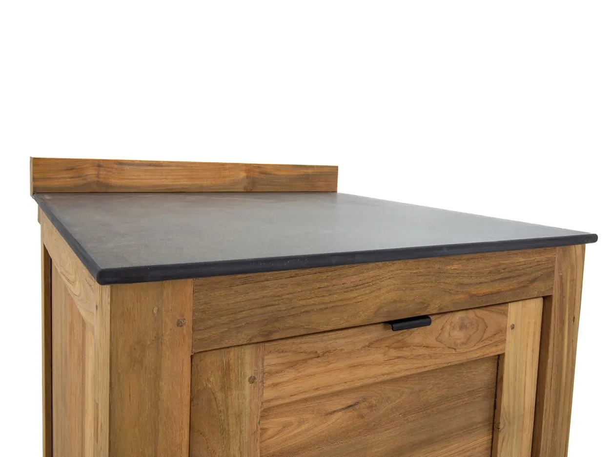 Bari Teak Outdoor Low Table Kitchen Set