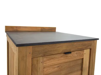 Bari Teak Outdoor Low Table Kitchen Set