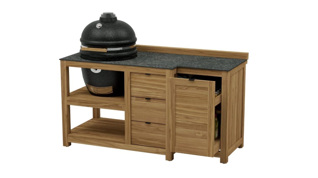 Bari Big Green Egg Trolley on Wheels | Bari