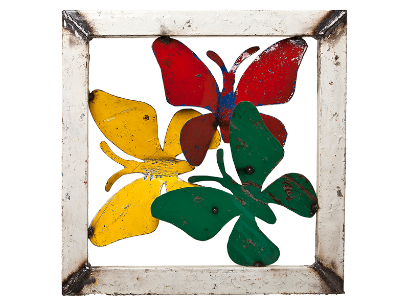 Barnyard Butterfly Wall Panel Peacock