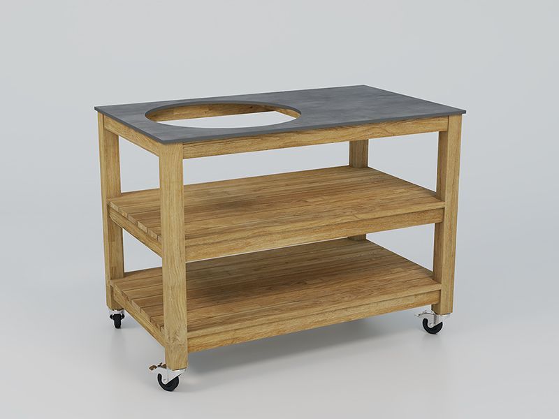 Bari Kitchen Kamado With Wheels -Garden Furniture Centre-HighRange,Reclaimed Furniture,Bari,Modular Furniture,Outdoor Furniture,Teak Garden Furniture,Outdoor Kitchens,The Bari Outdoor Kitchen Range-{collection_title}