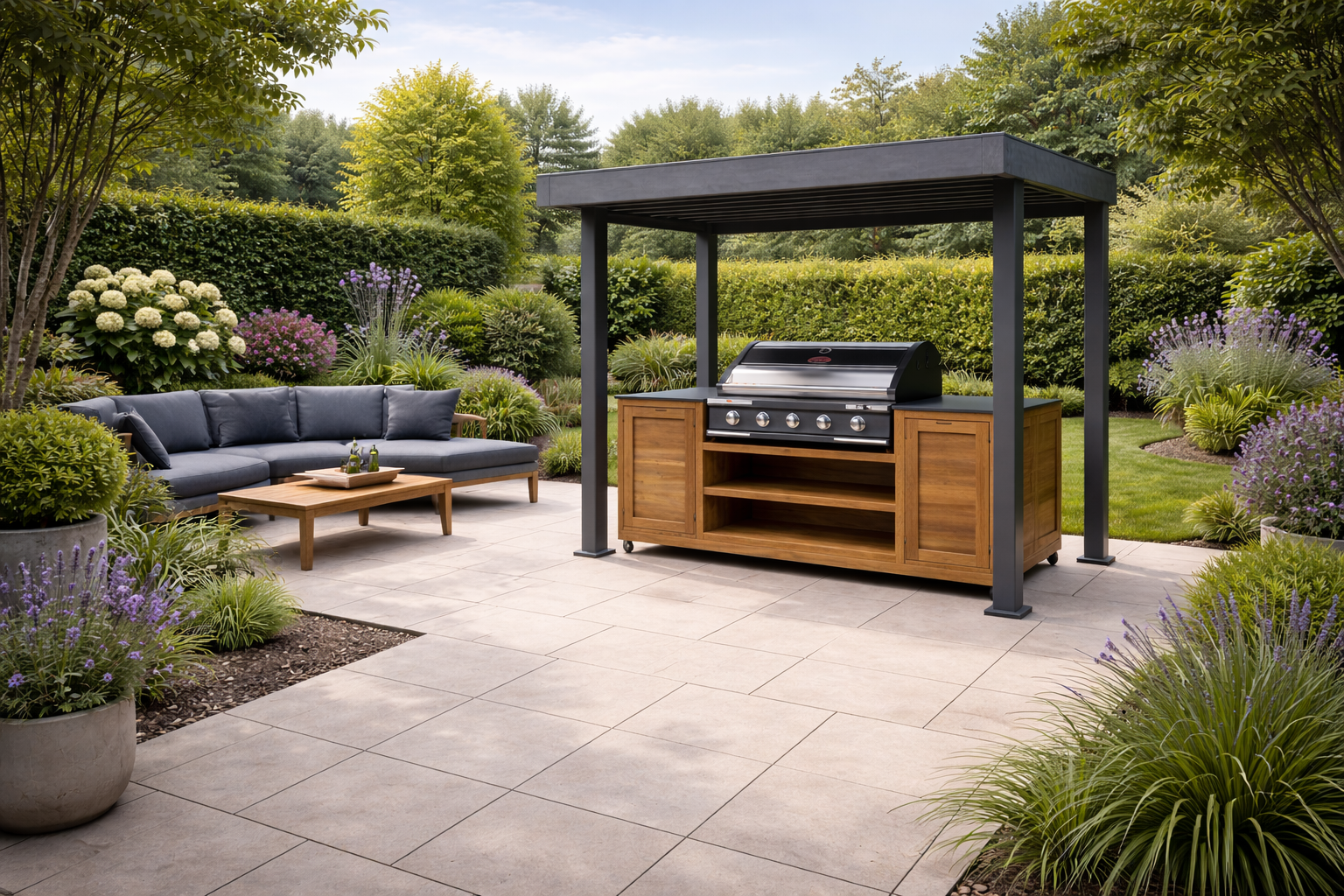 Free Standing BBQ Shelter