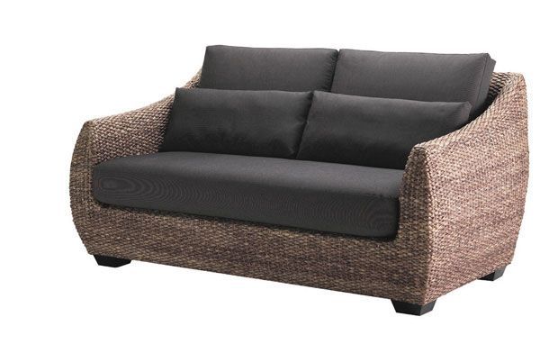 Bellagio 2 Seater Sofa With Beige Cushions