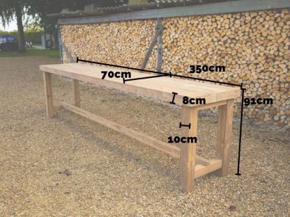 Himalayan Teak Counter Bar Table | 3.5m 