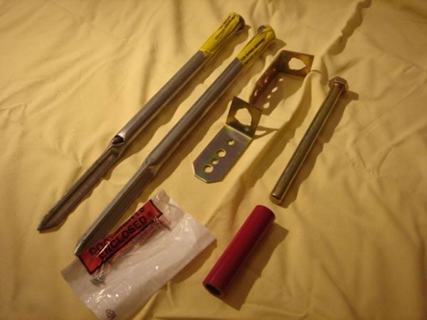Garden Bench Anchors - Kit For Soft Surfaces