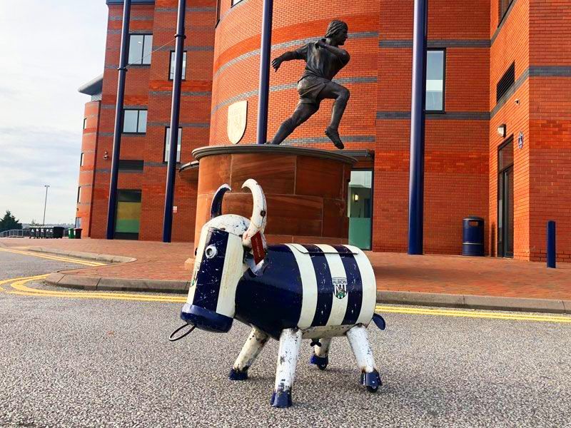 WBA Bruce The Bull Cooler-Garden Furniture Centre-48Hour Dispatch,MidInstock,instock,MidRange,Information,Xmas Products Second,Get 10% Off Some Of Our Favourite Products...,National BBQ Week - Sizzling Hot Offers for you ...,Ornaments Accessories,Ornaments,Accessories,Ranges,Think Outside Range,Metal Garden Ornaments,Novelty Drinks Coolers,Think Outside Range Ranges-{collection_title}