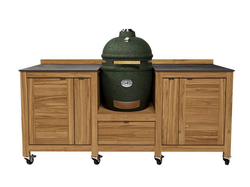Big Green Egg Island On Wheels | Bari