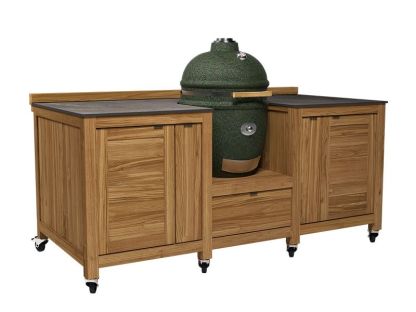 Big Green Egg Island On Wheels | Bari