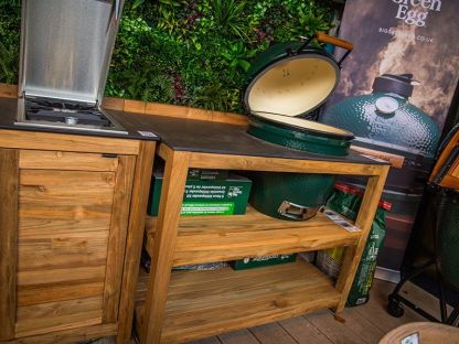 Bari Kitchen Big Green Egg Unit With Wheels | Bari