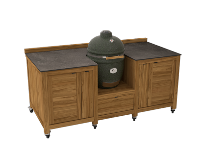 Big Green Egg Island On Wheels | Bari