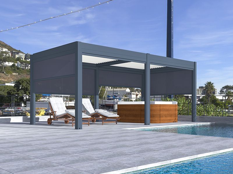 Eclipse 6 X 3m LED Motorised Pergola | Free Standing