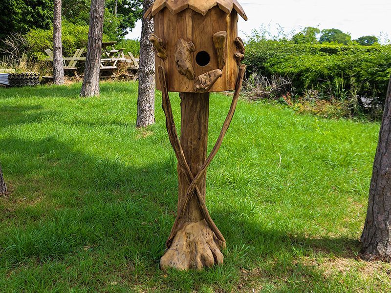 Teak Bird House | Large